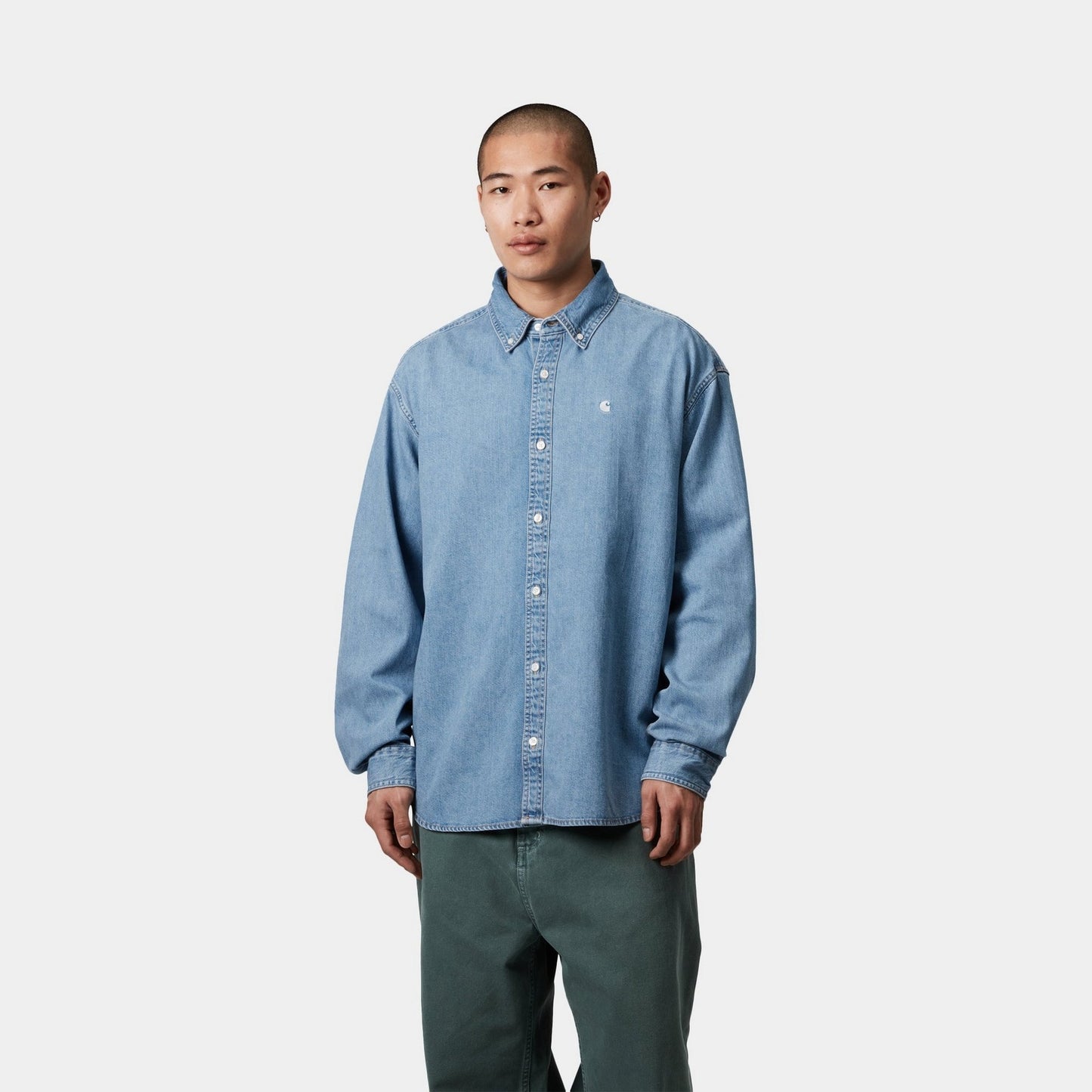 Lucas Shirt | Blue (bleached)