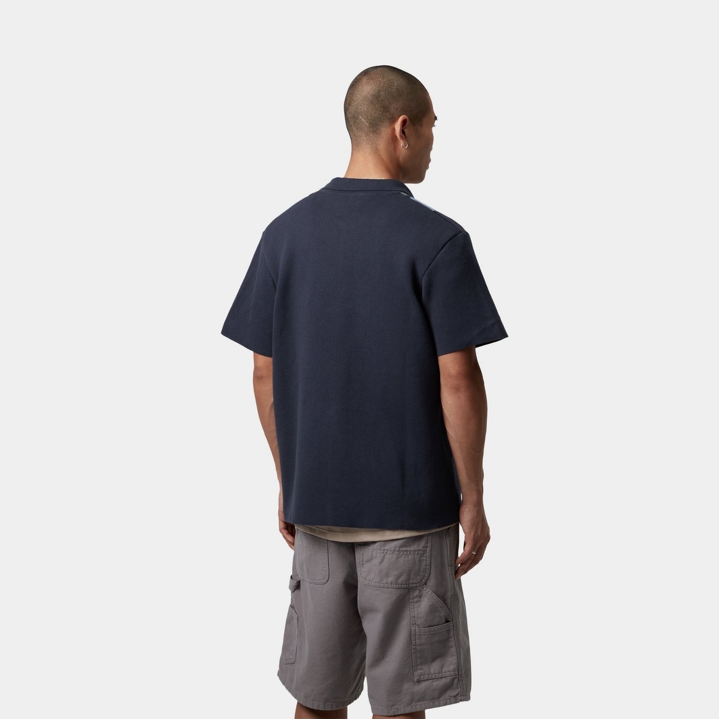 Memory Knit Shirt | Ink Percy Stripe