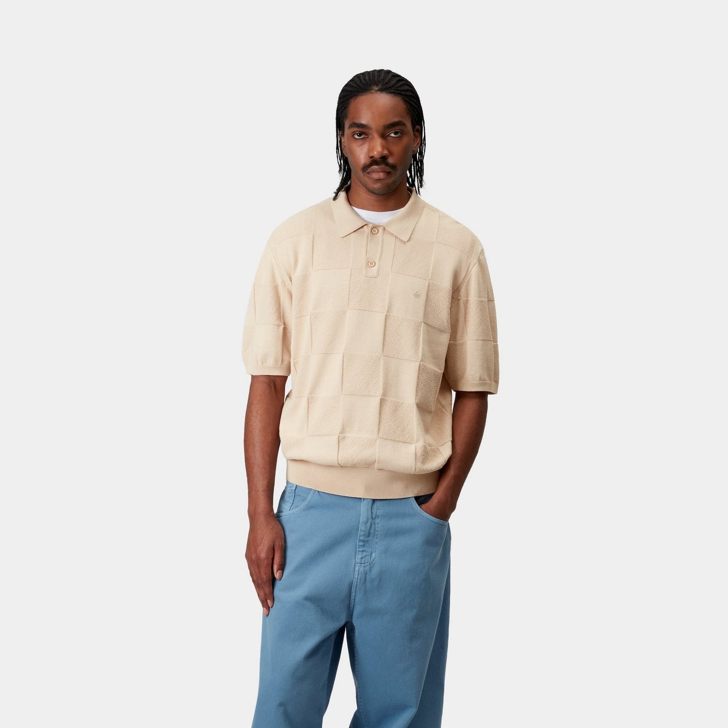 Checker Polo | Fleur De Sel