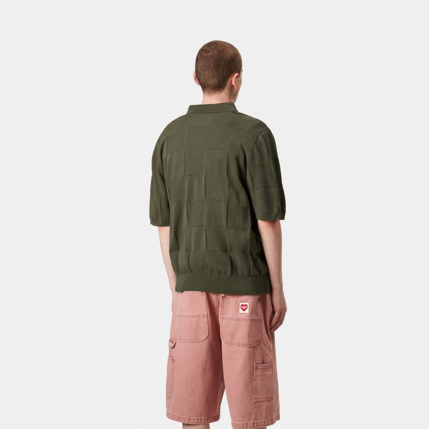 Checker Polo | Dollar Green