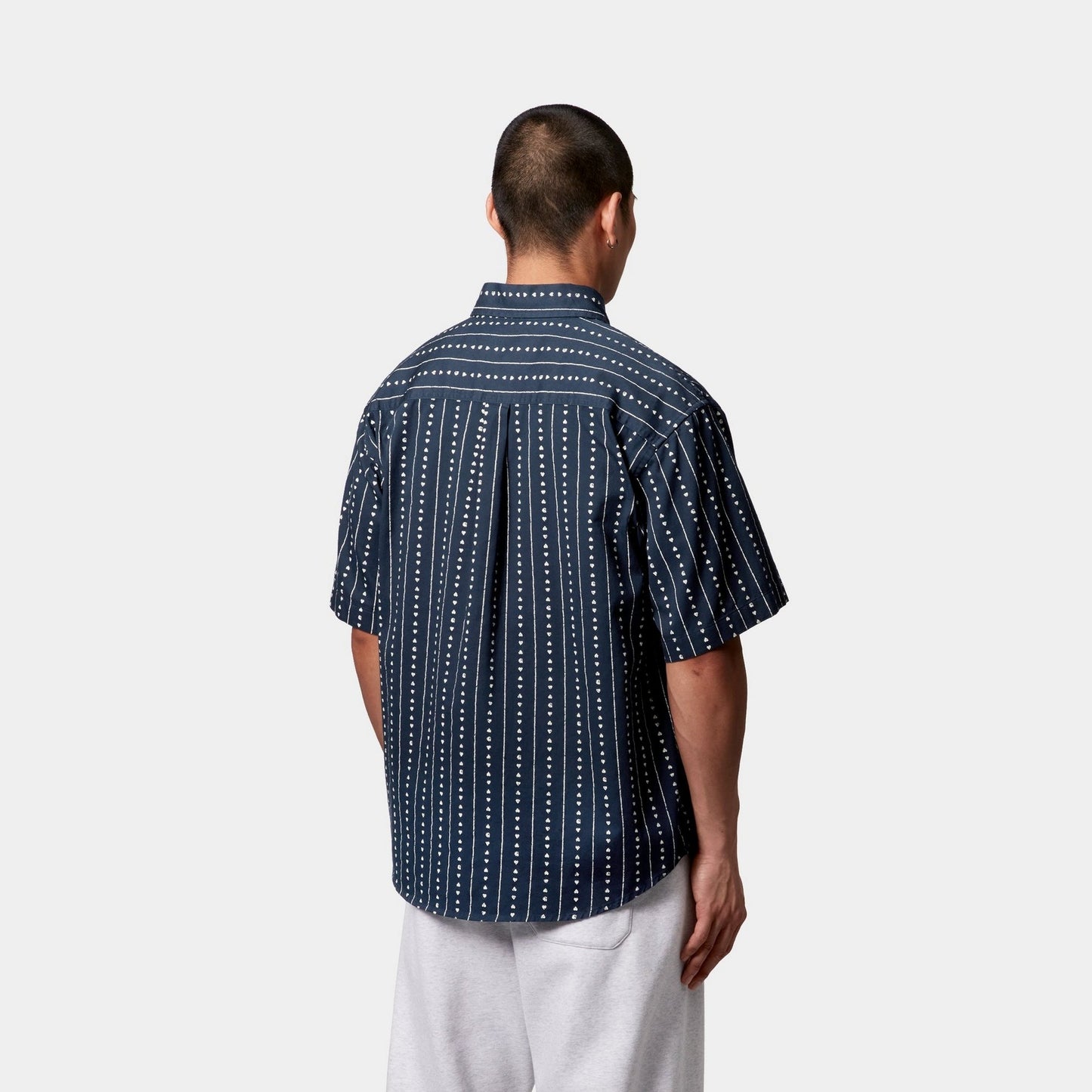 Drewe Shirt | Ink / Natural Heart C Pinstripe