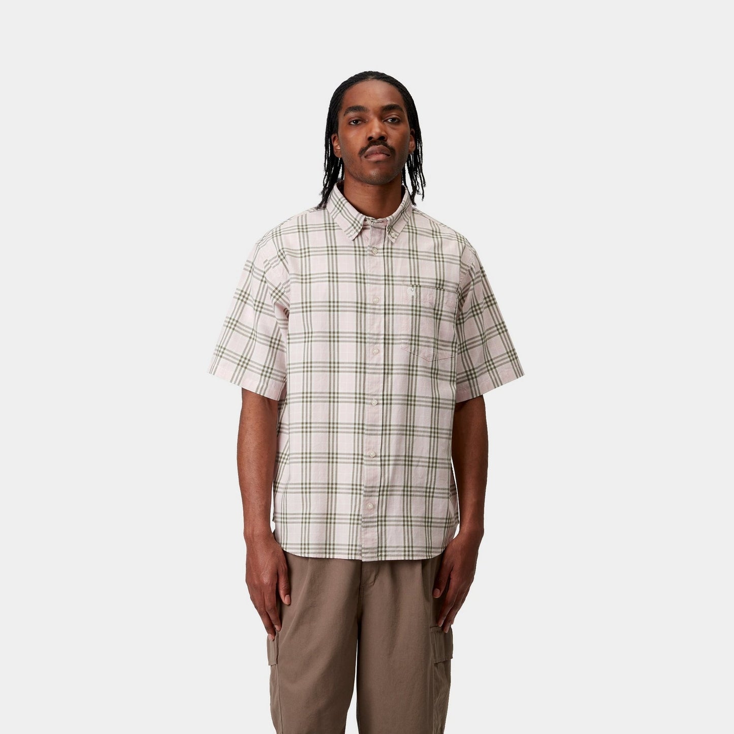 Niven Check Shirt | Air Pink / Wax