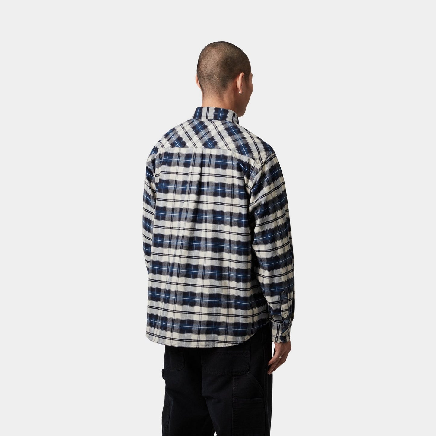 Tarbell Check Shirt | Dark Navy / White