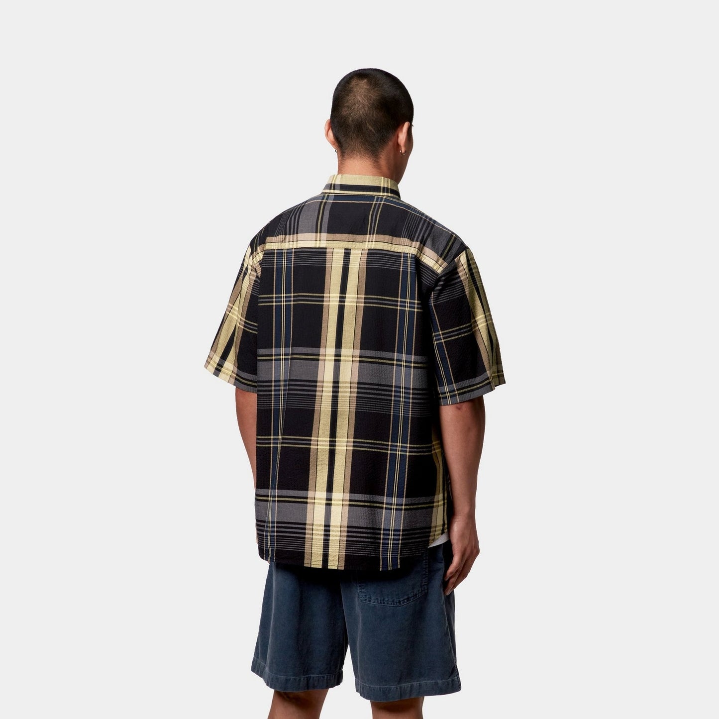 Roslin Check Shirt | Black / Black
