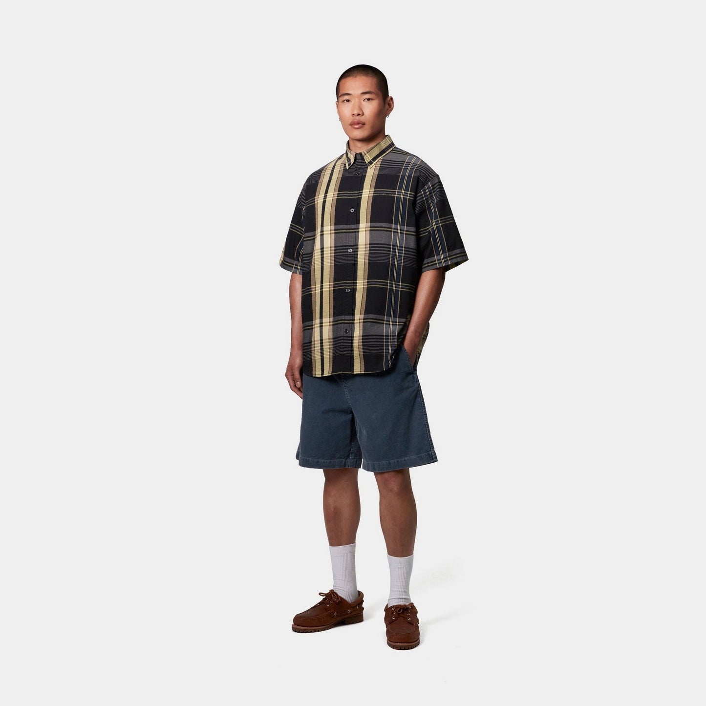 Roslin Check Shirt | Black / Black