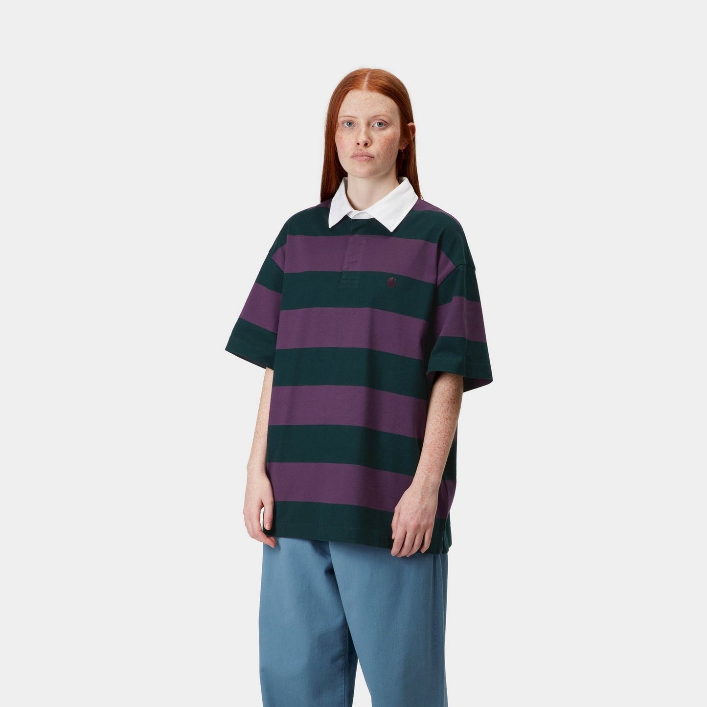 Women's Seffner Stripe Polo T-Shirt | Conifer