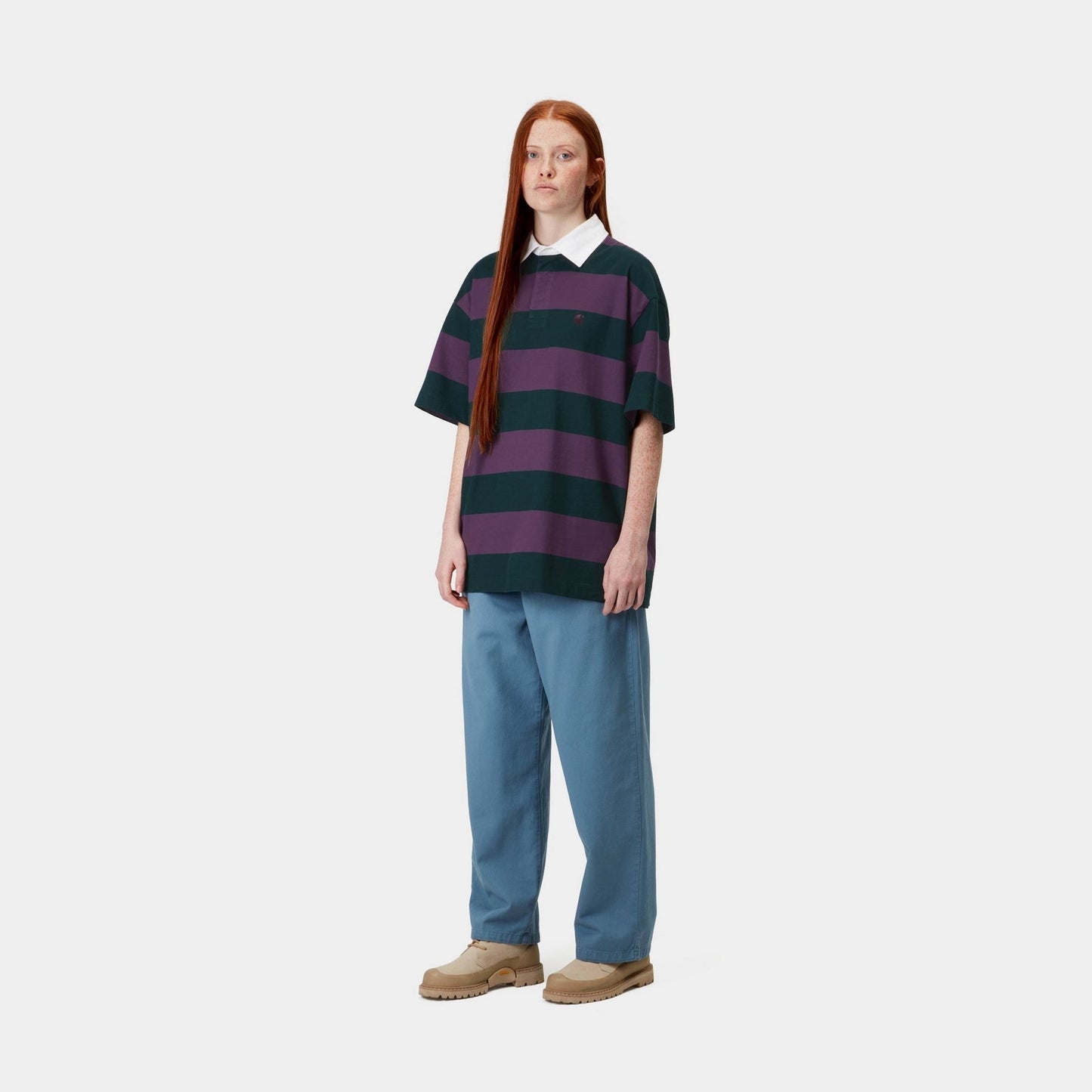 Women's Seffner Stripe Polo T-Shirt | Conifer