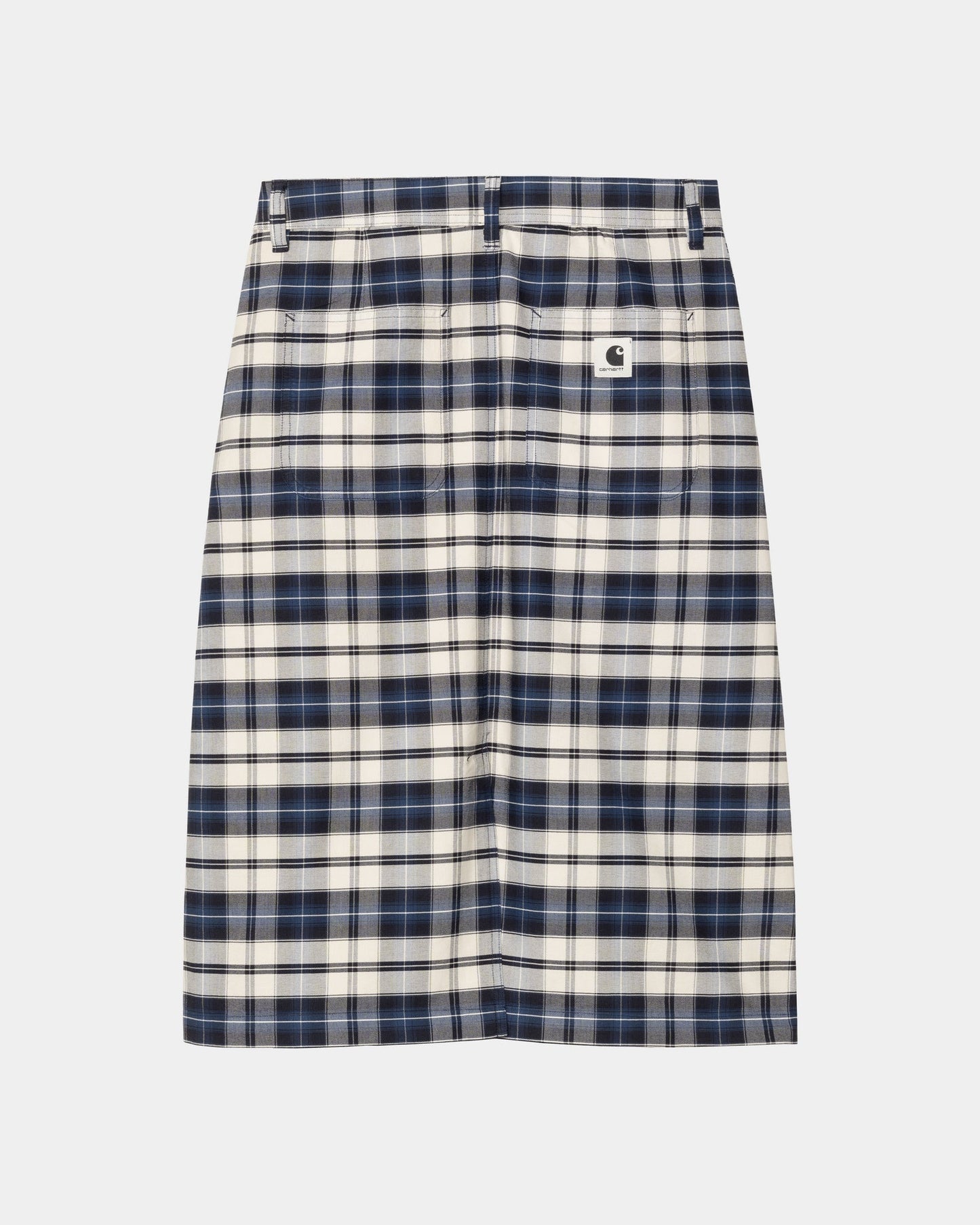 Tarbell Check Skirt | Dark Navy / White