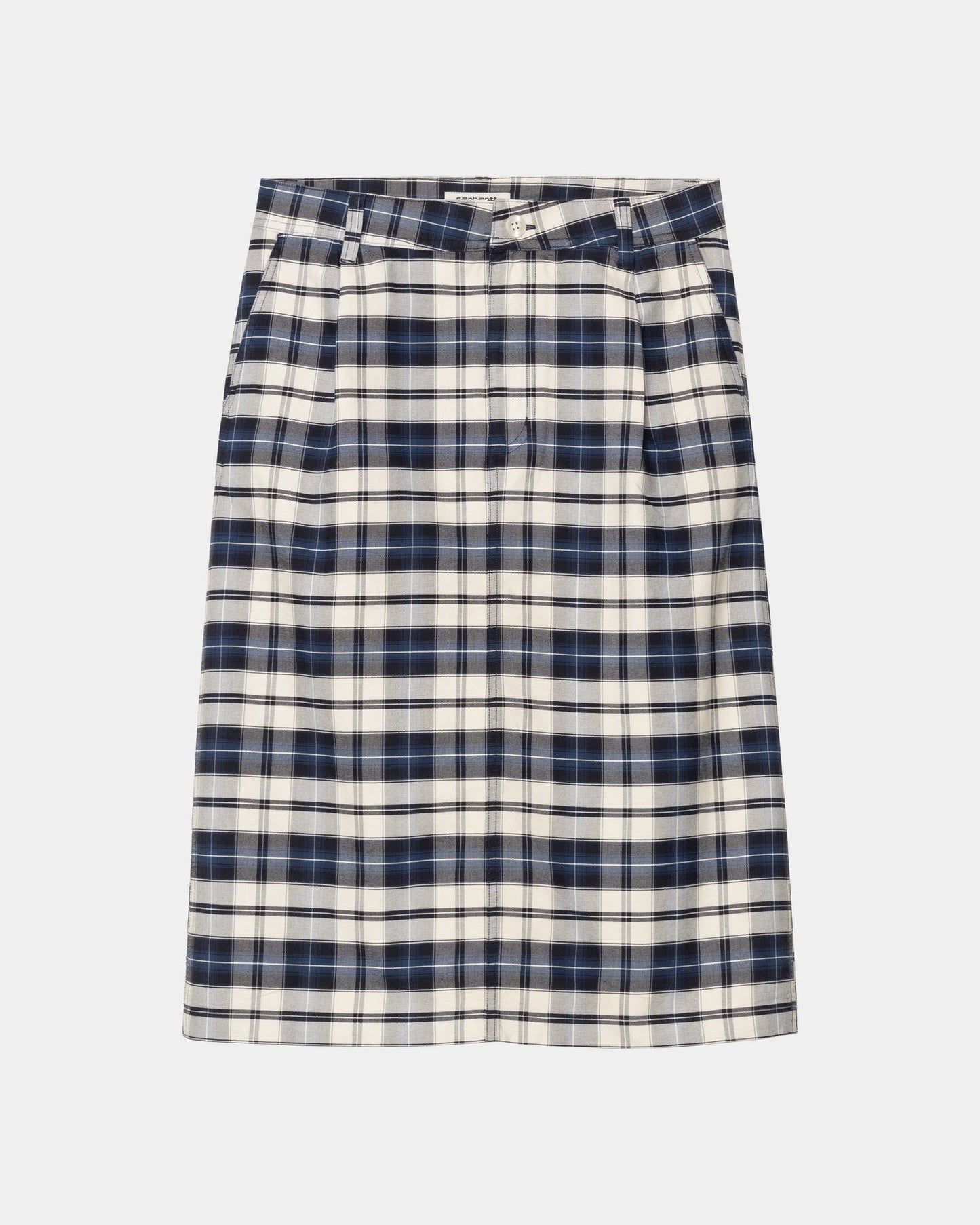 Tarbell Check Skirt | Dark Navy / White