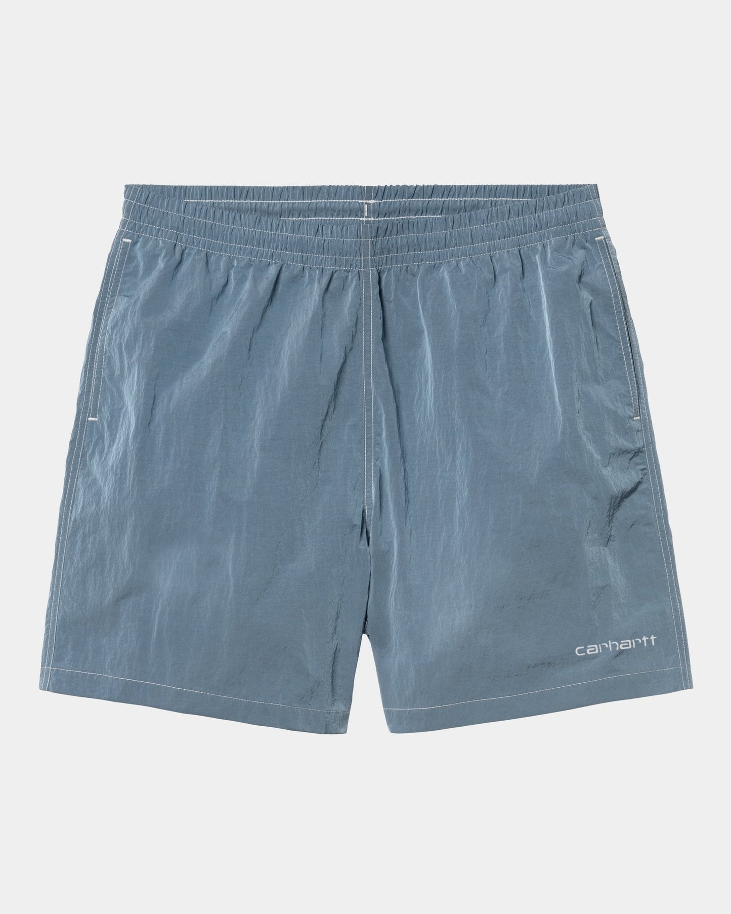 Canby Swim Trunks | Clay Blue / White