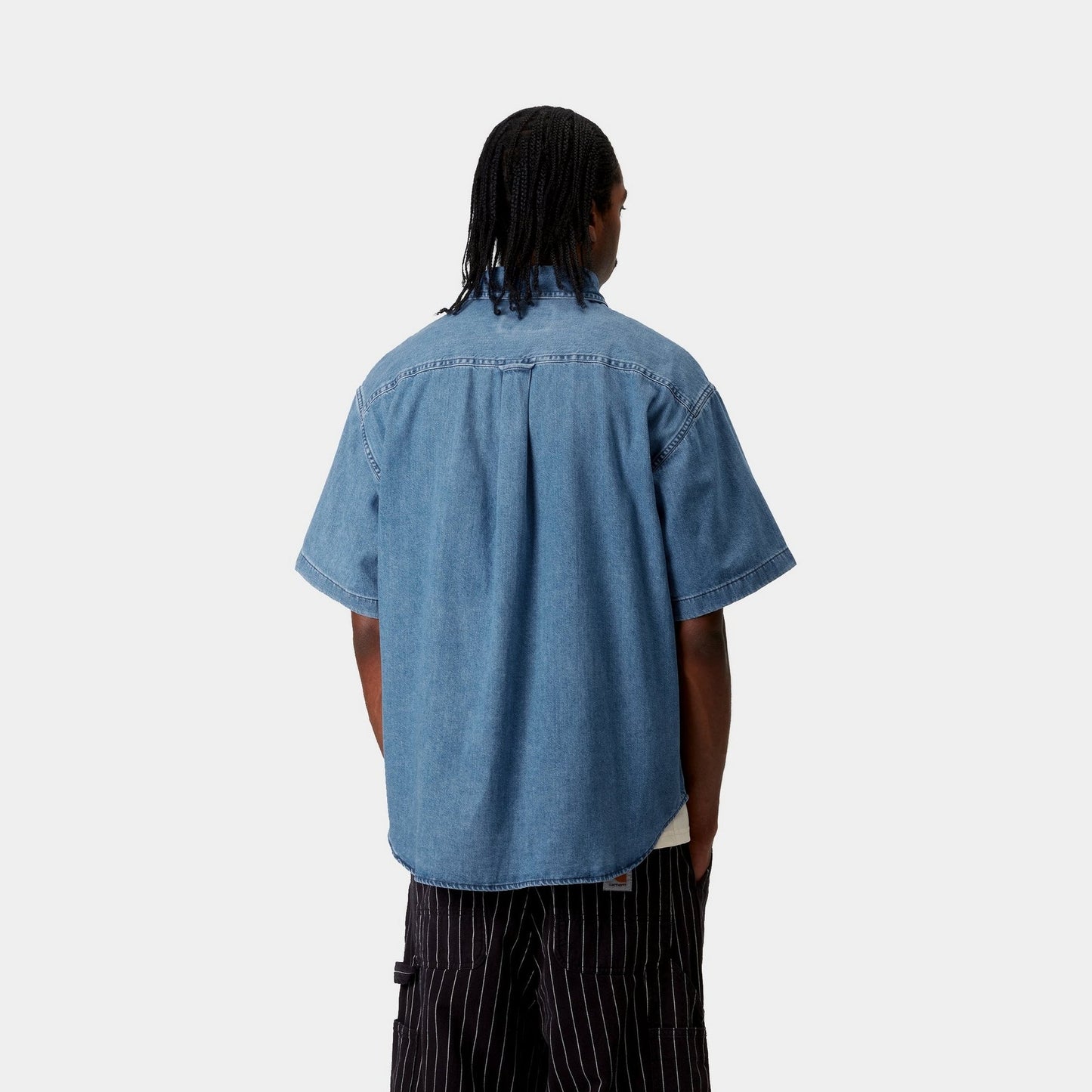 Lucas Short Sleeve Shirt | Blue (stone washed)