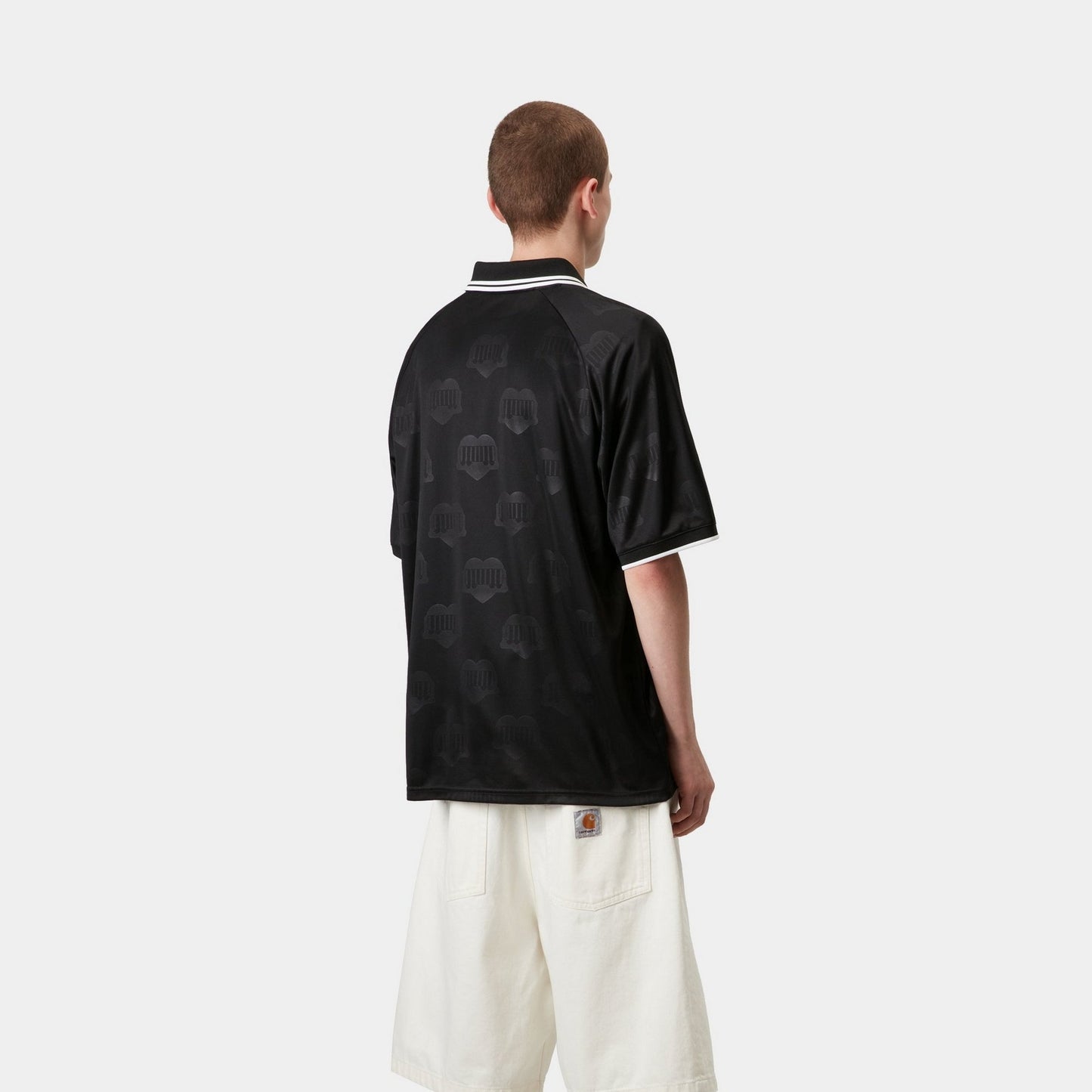 Hartt’s Football T-Shirt | Black Heart Train Jacquard