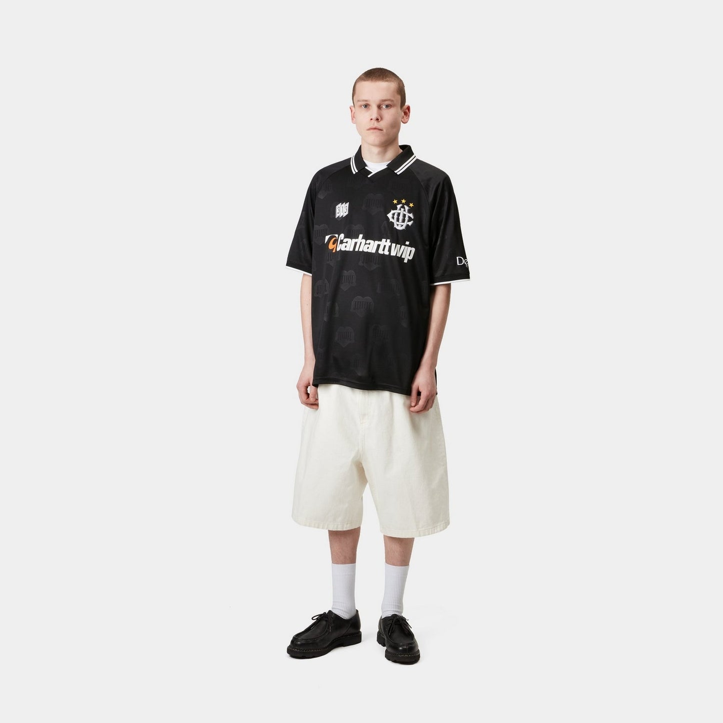 Hartt’s Football T-Shirt | Black Heart Train Jacquard