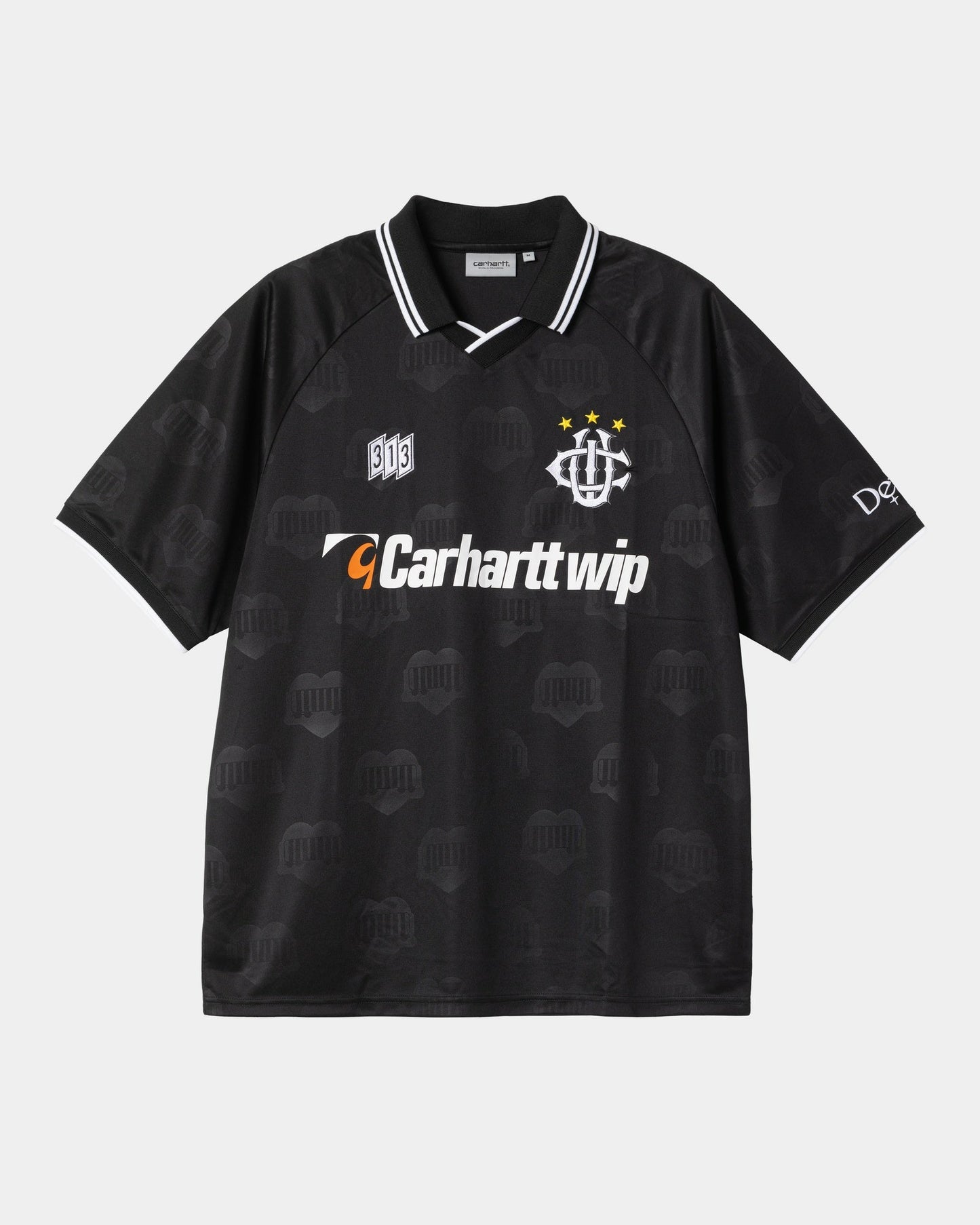 Hartt’s Football T-Shirt | Black Heart Train Jacquard