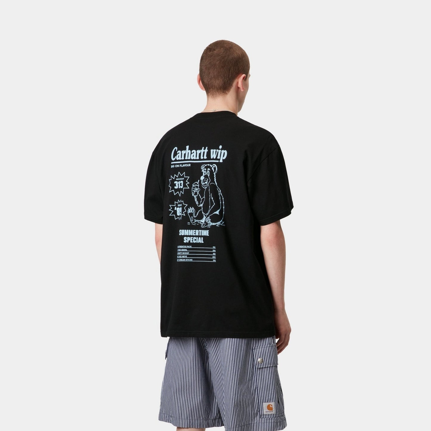 Catalogue T-Shirt | Black / Bluebird