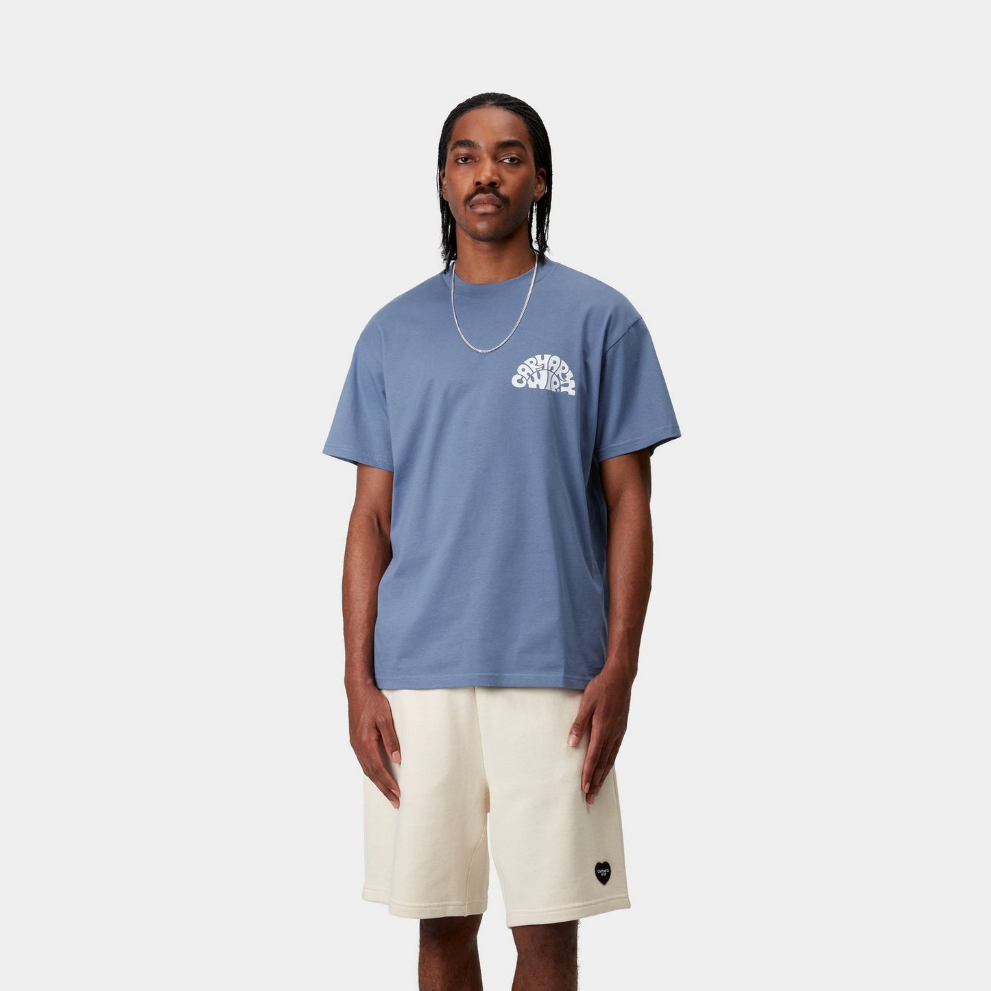 Jazzy T-Shirt | Blue Iris / White