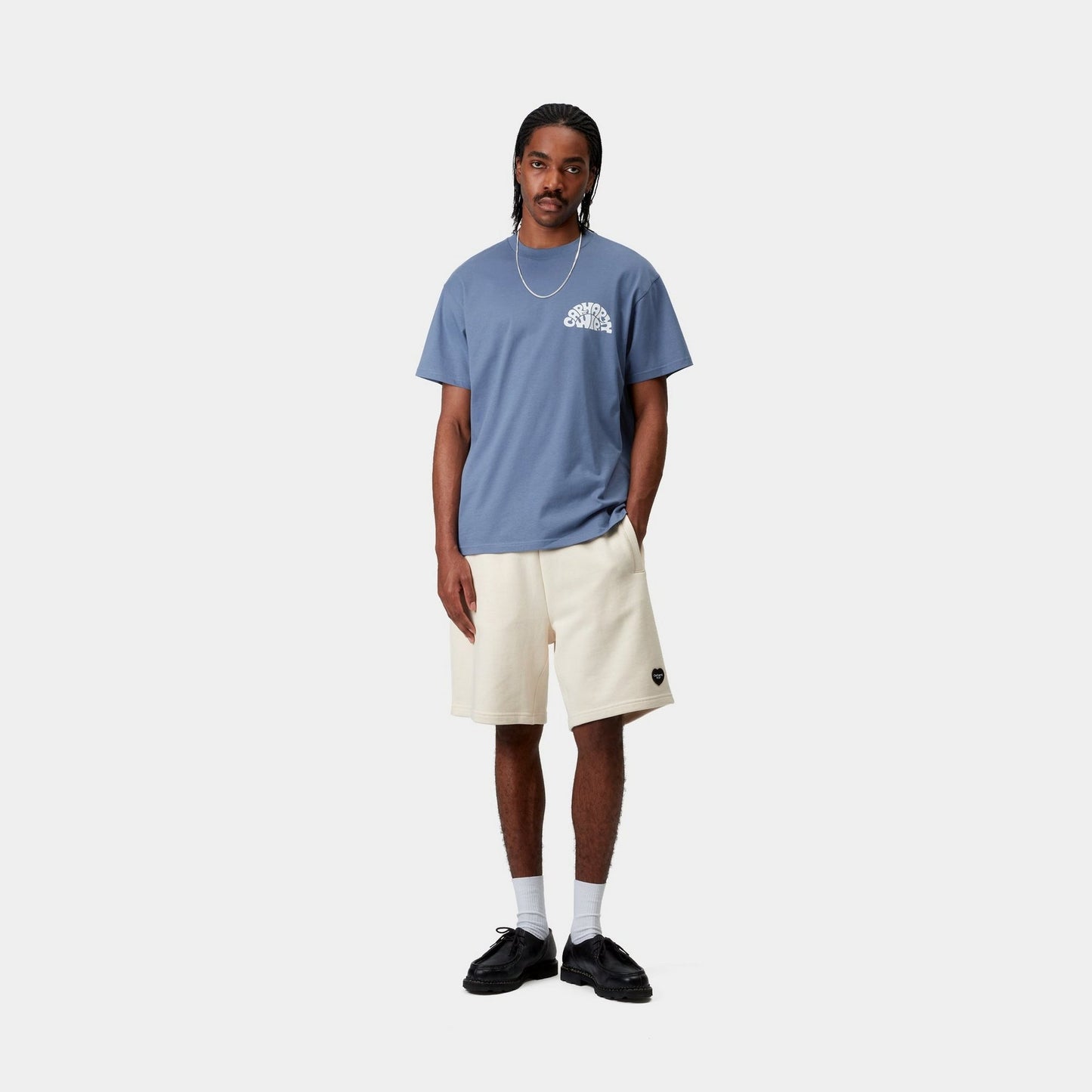 Jazzy T-Shirt | Blue Iris / White