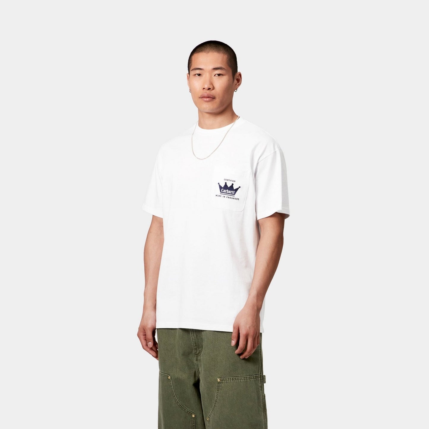 Crown Pocket T-Shirt | White