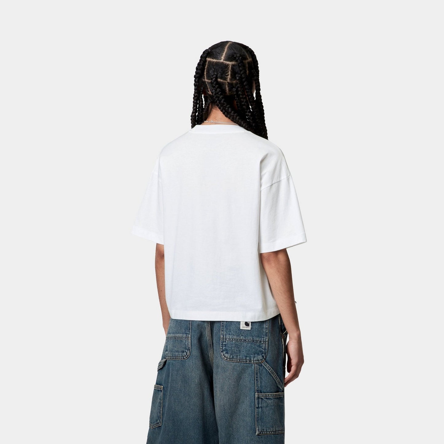 Women's WIP T-Shirt | White / Dusky Blue