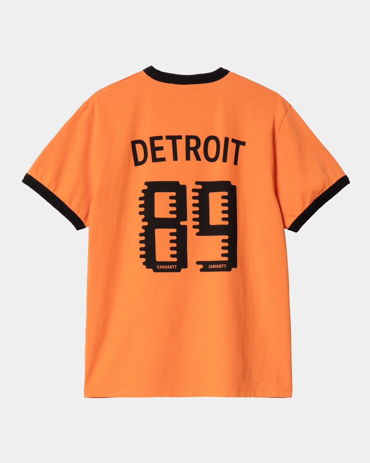 89 Ringer T-Shirt | Pumpkin / Black