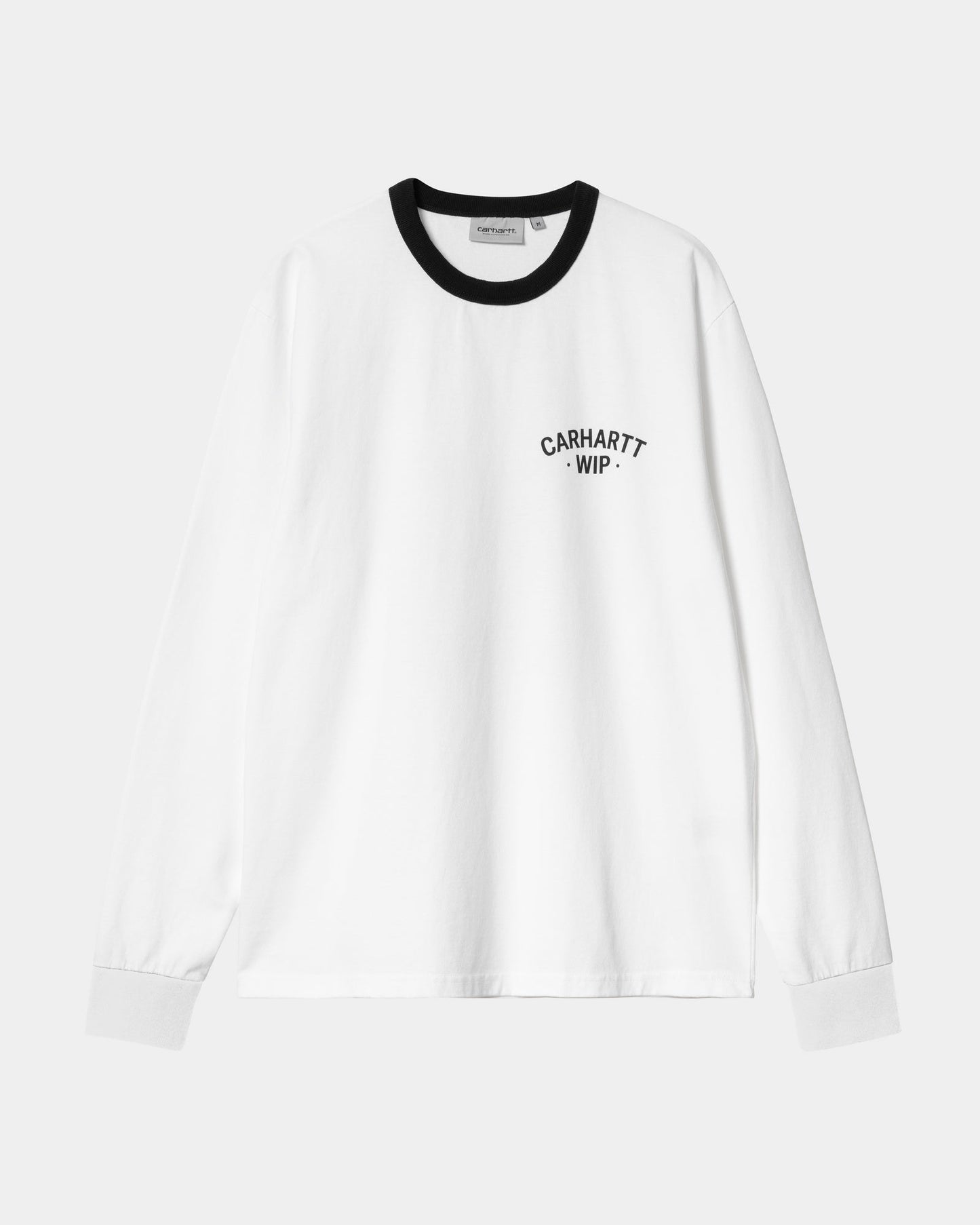 89 Ringer Long Sleeve T-Shirt | White / Black
