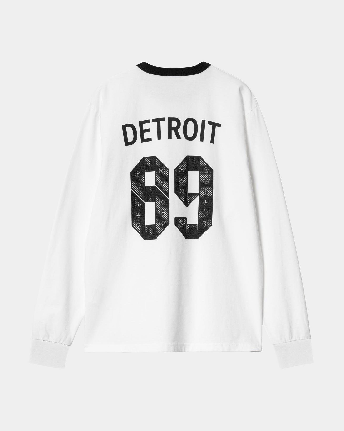 89 Ringer Long Sleeve T-Shirt | White / Black