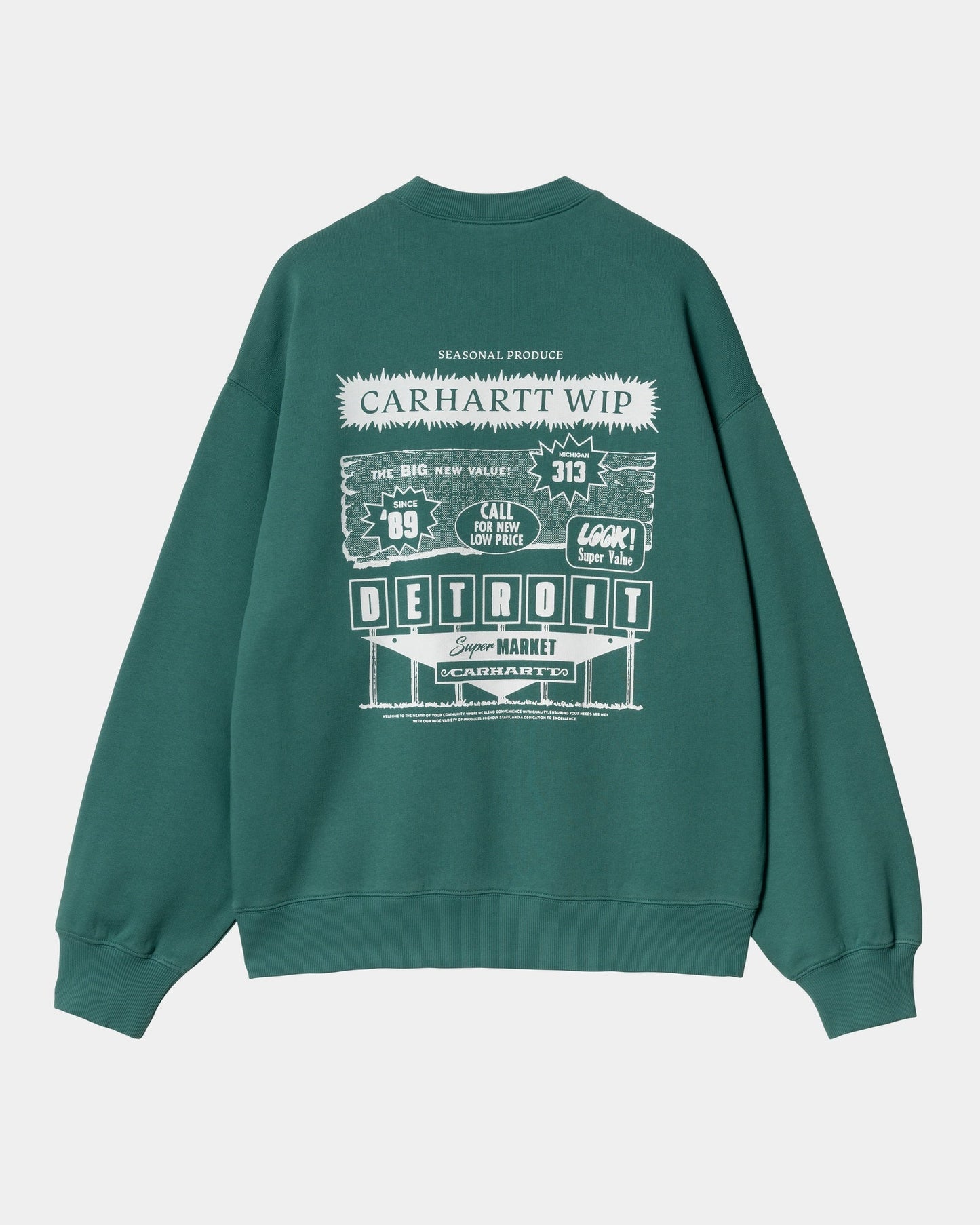 Catalogue Sweatshirt | Rainforest / White