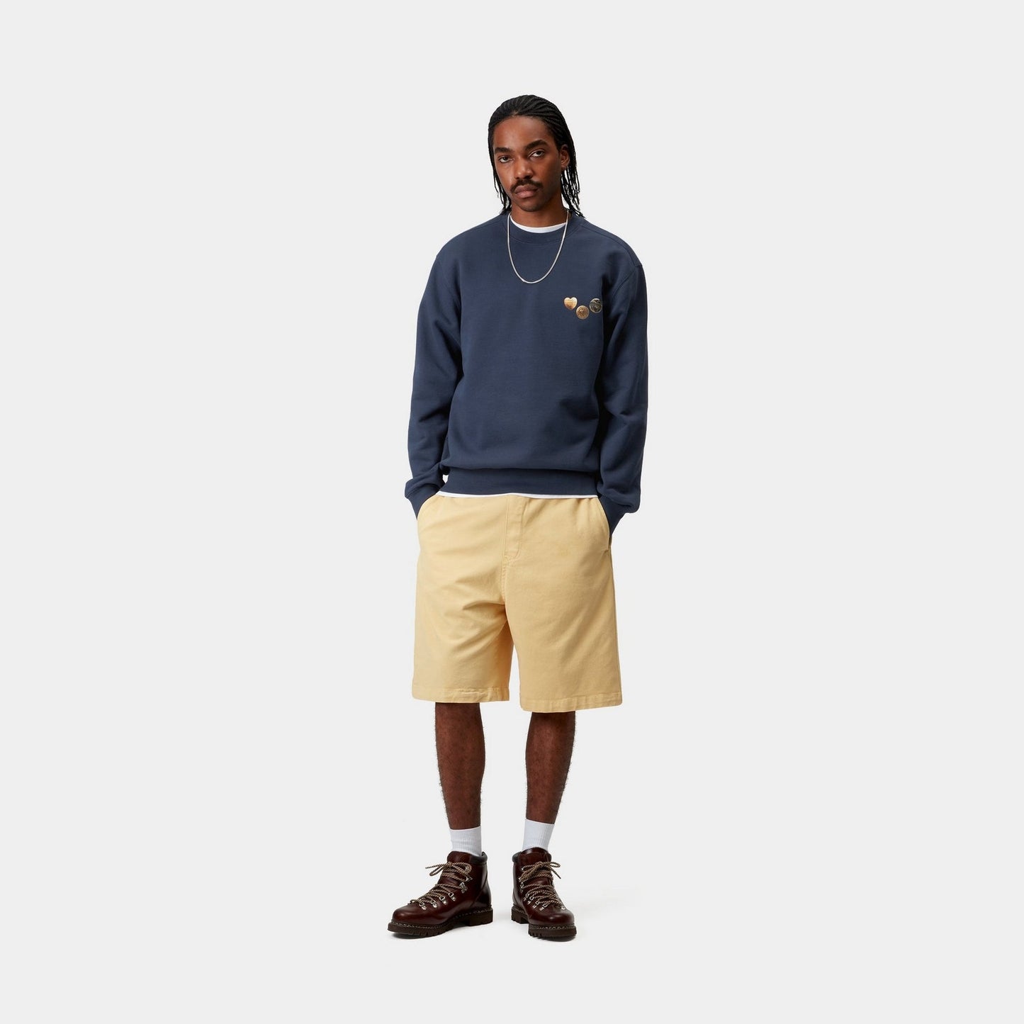 Button Sweatshirt | Blue