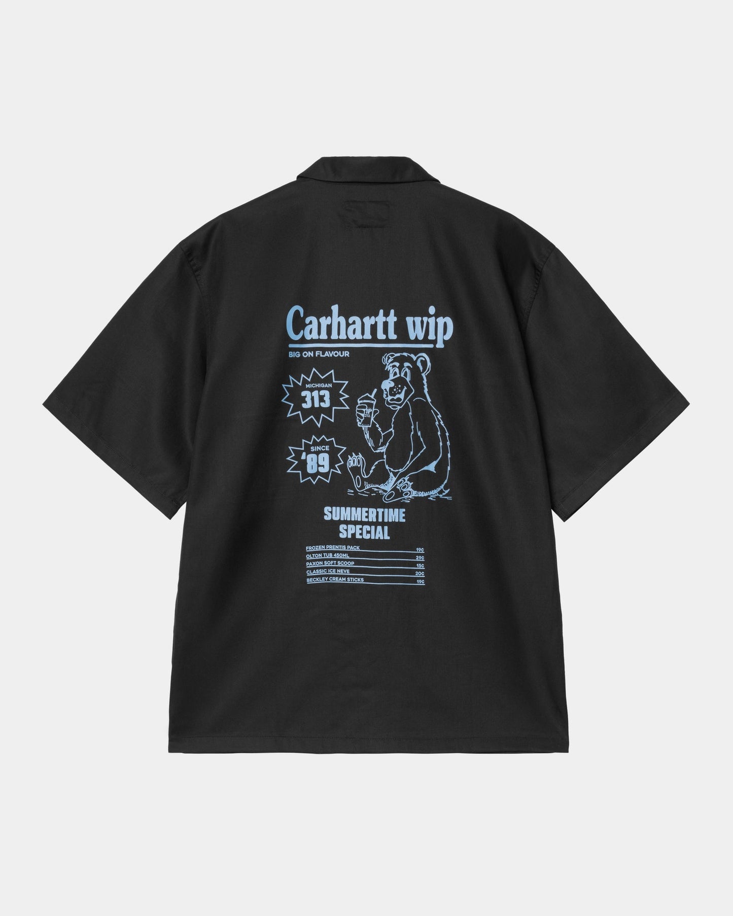 Short Sleeve Deli Shirt | Black / Bluebird