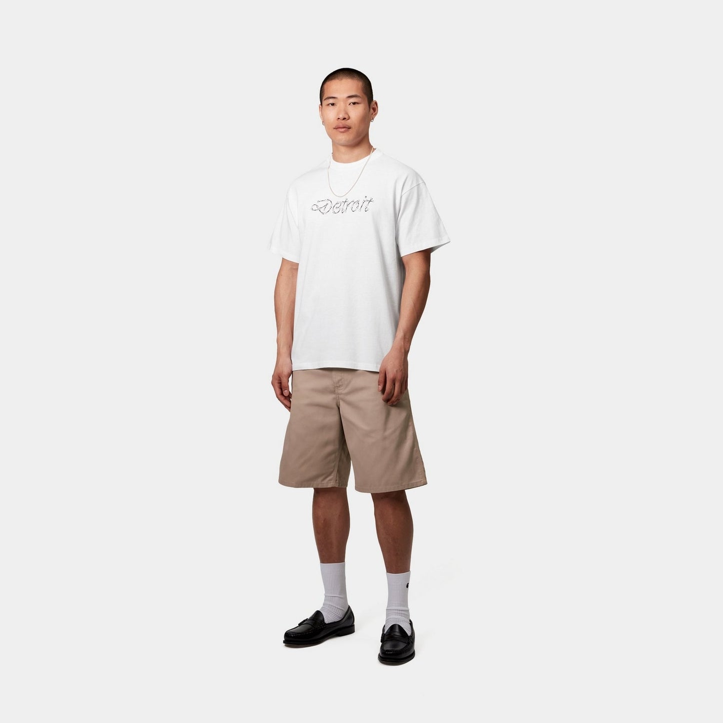 Peace And Work T-Shirt | White / Black