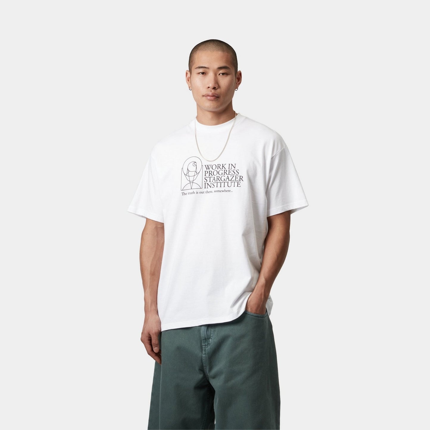 Stargazer T-Shirt | White / Black
