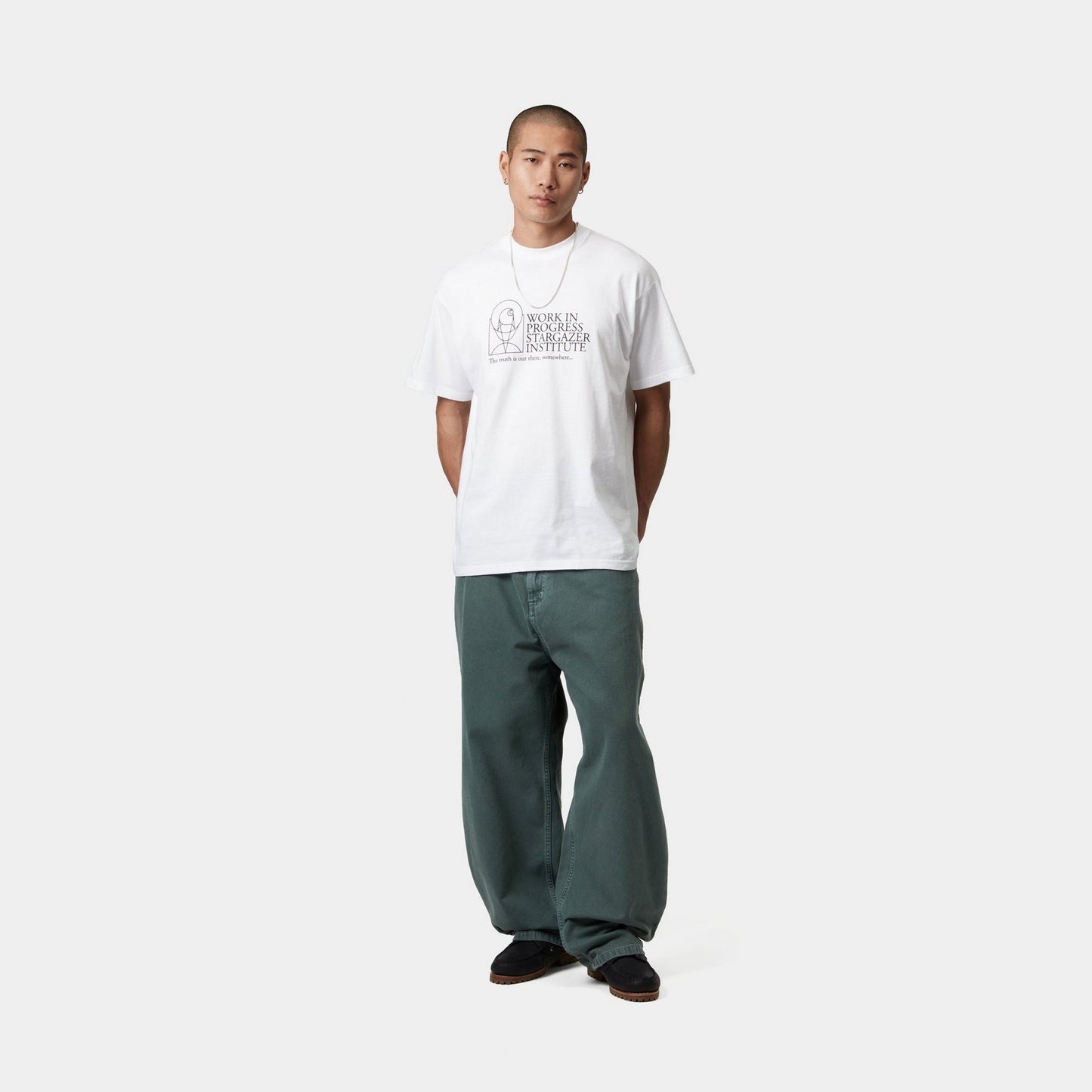 Stargazer T-Shirt | White / Black