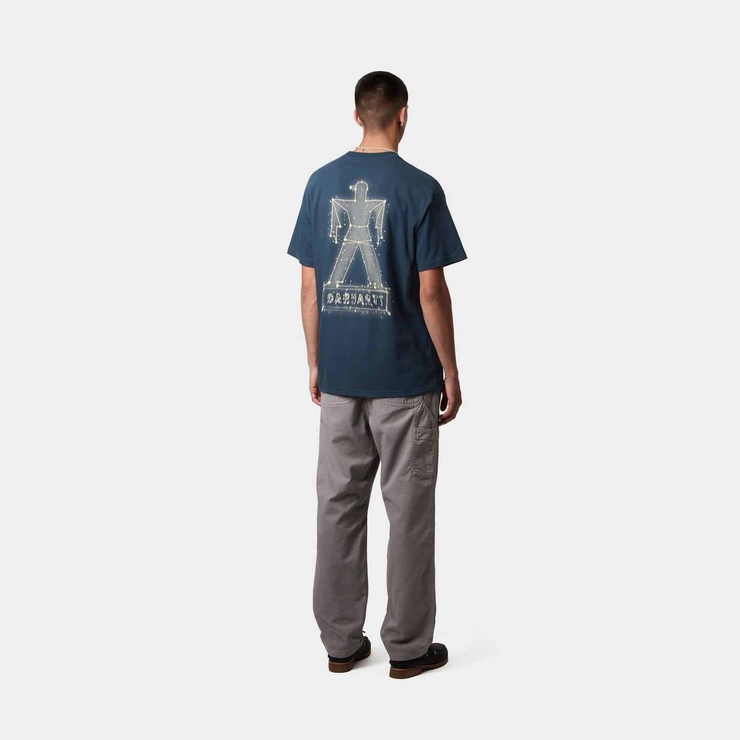 Stargazer T-Shirt | Dusky Blue / Yellow