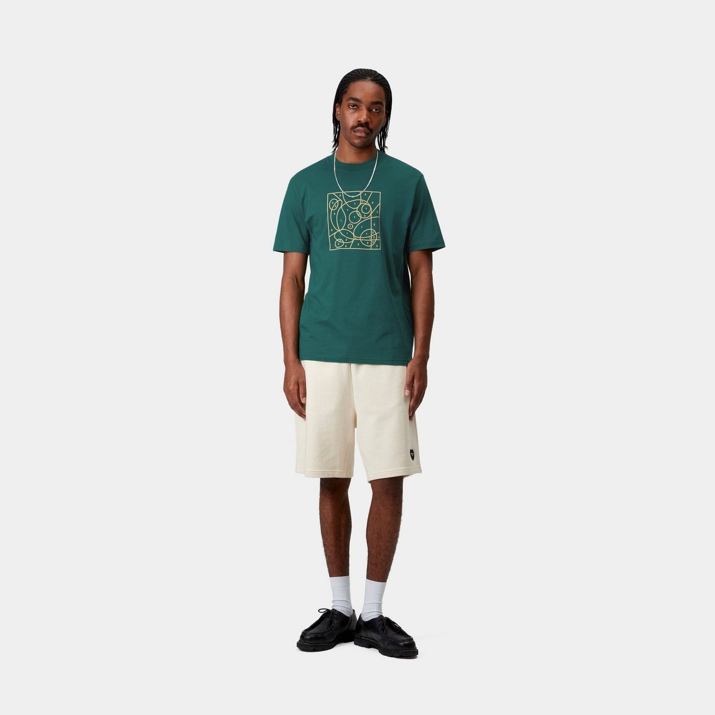 By The Numbers T-Shirt | Rainforest / Air Yellow