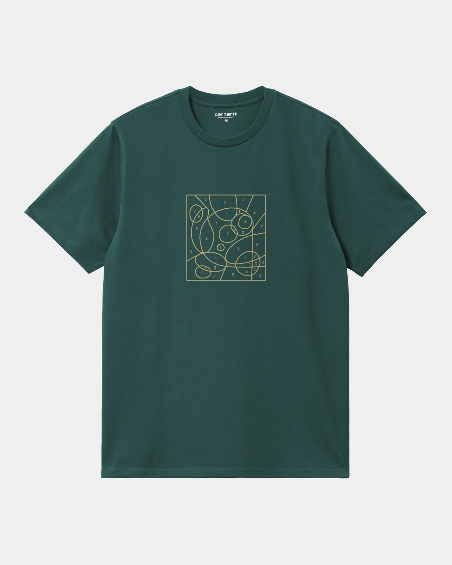 By The Numbers T-Shirt | Rainforest / Air Yellow
