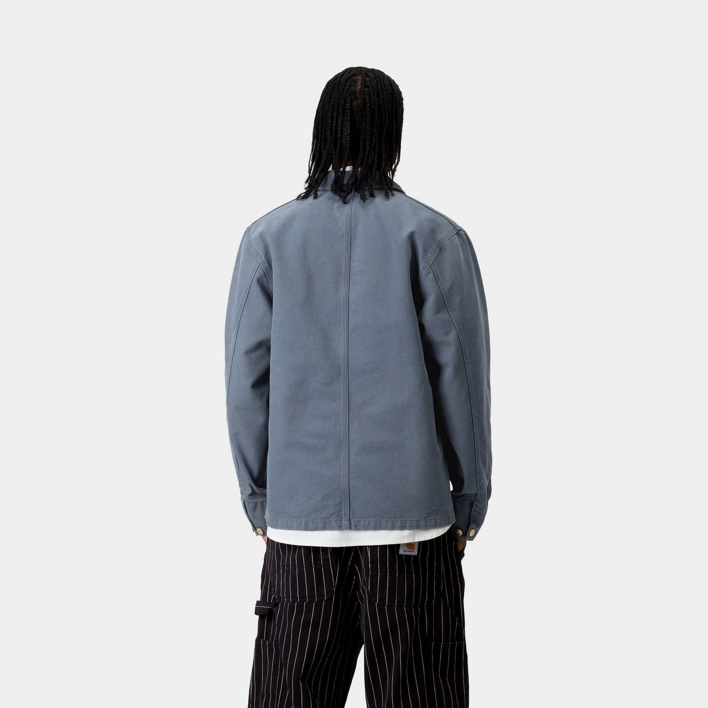 Michigan Coat (Spring) - Stone Canvas | Dusky Blue / Dusky Blue