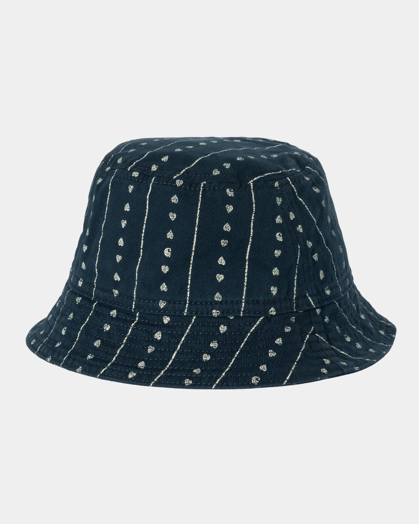 Drewe Bucket Hat | Ink / Natural Heart C Pinstripe