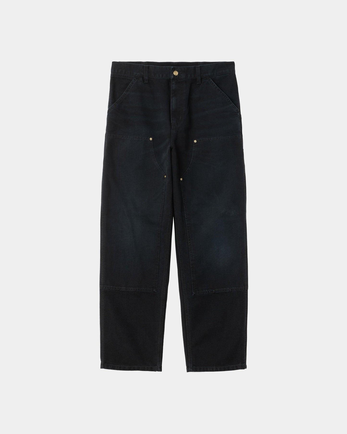 Double Knee Pant - Stone Canvas | Black