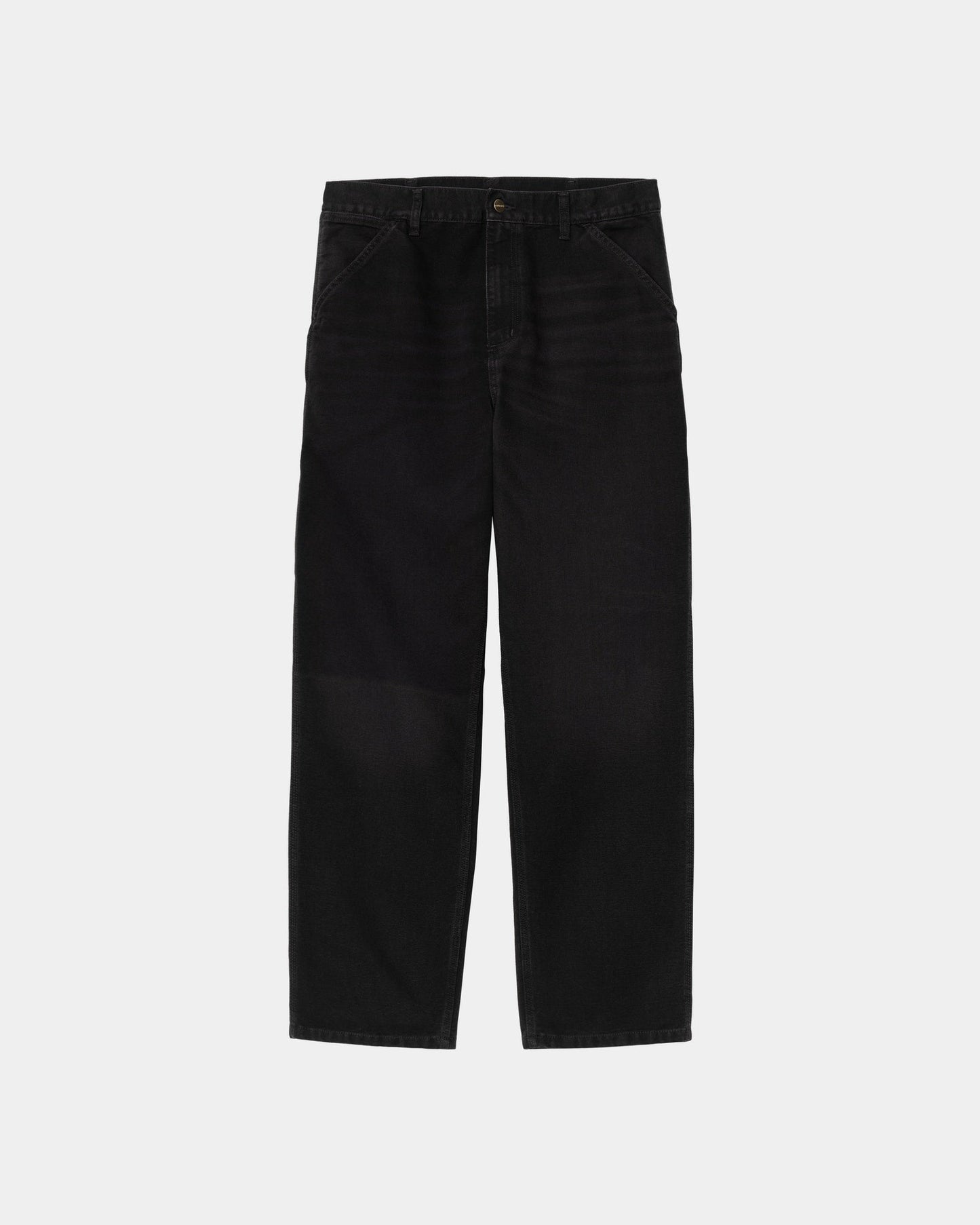 Single Knee Pant - Stone Canvas | Black
