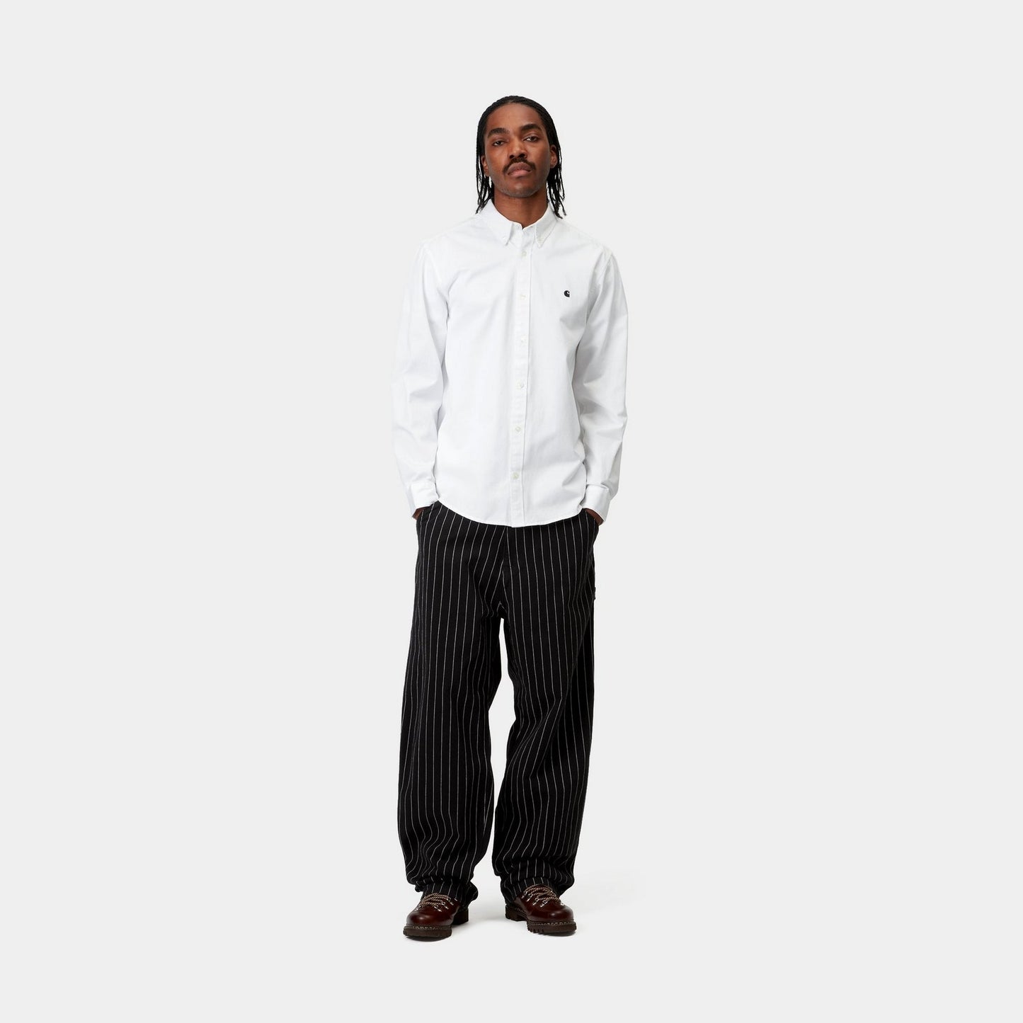 OG Single Knee Pant - Twill | Black / Wax Seaton Stripe