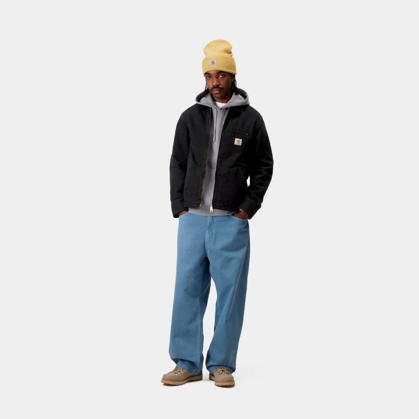 Detroit Jacket (Spring) - Stone Canvas | Black
