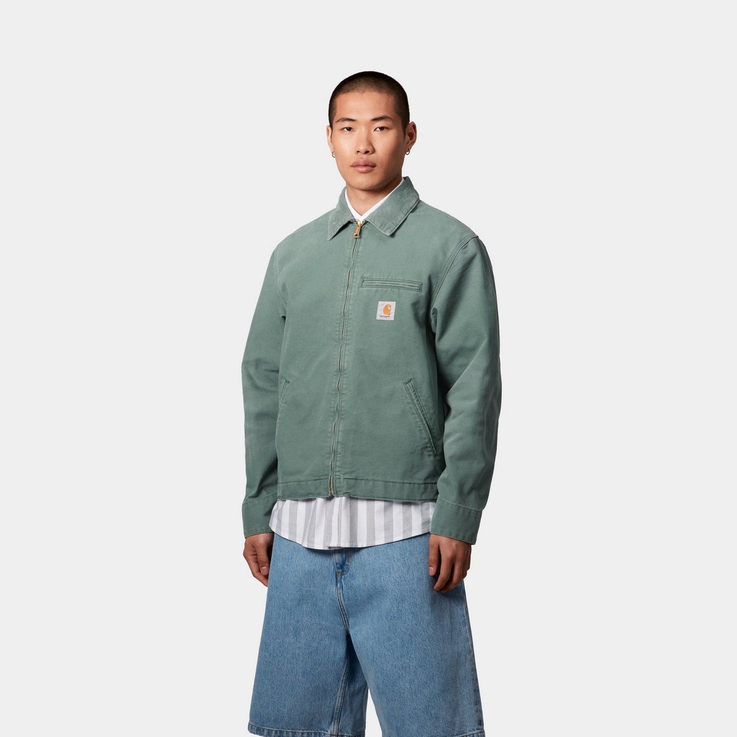 Detroit Jacket (Spring) - Stone Canvas | Silver Pine