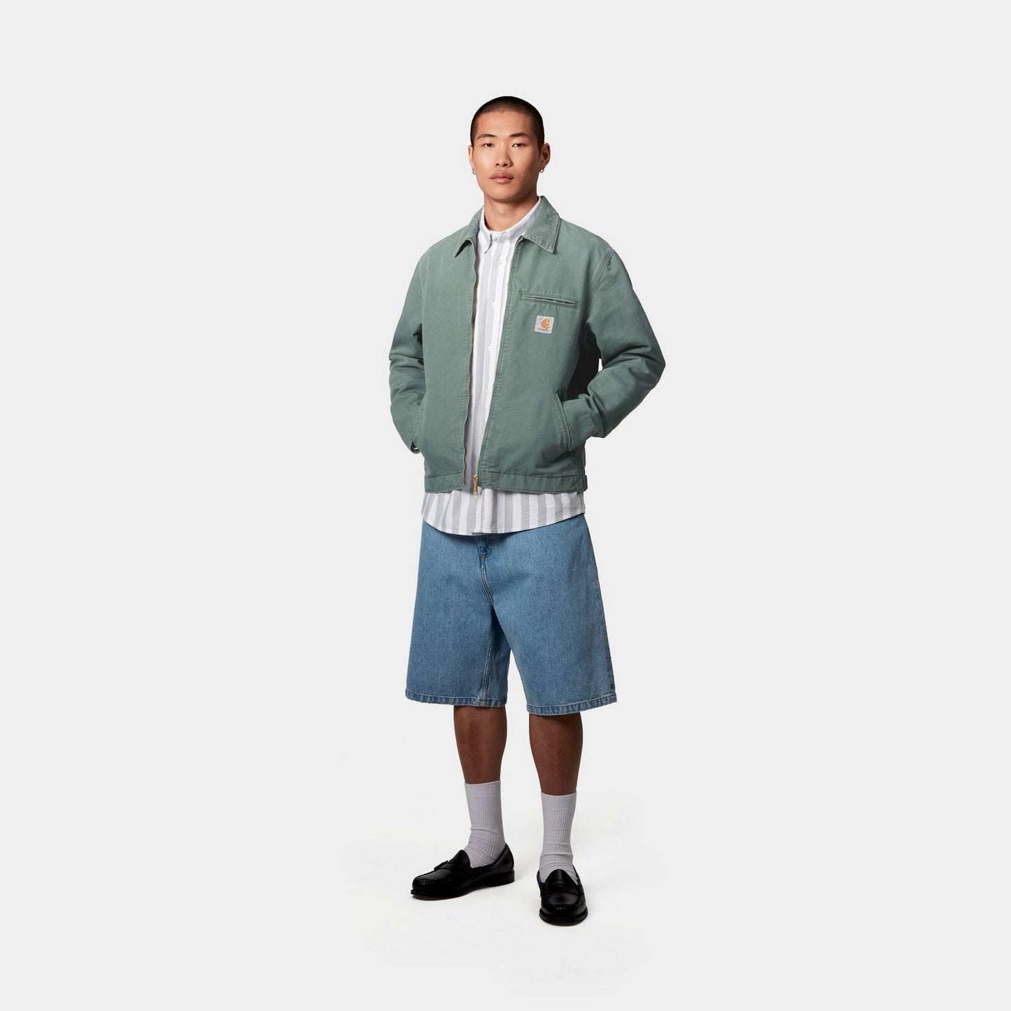 Detroit Jacket (Spring) - Stone Canvas | Silver Pine