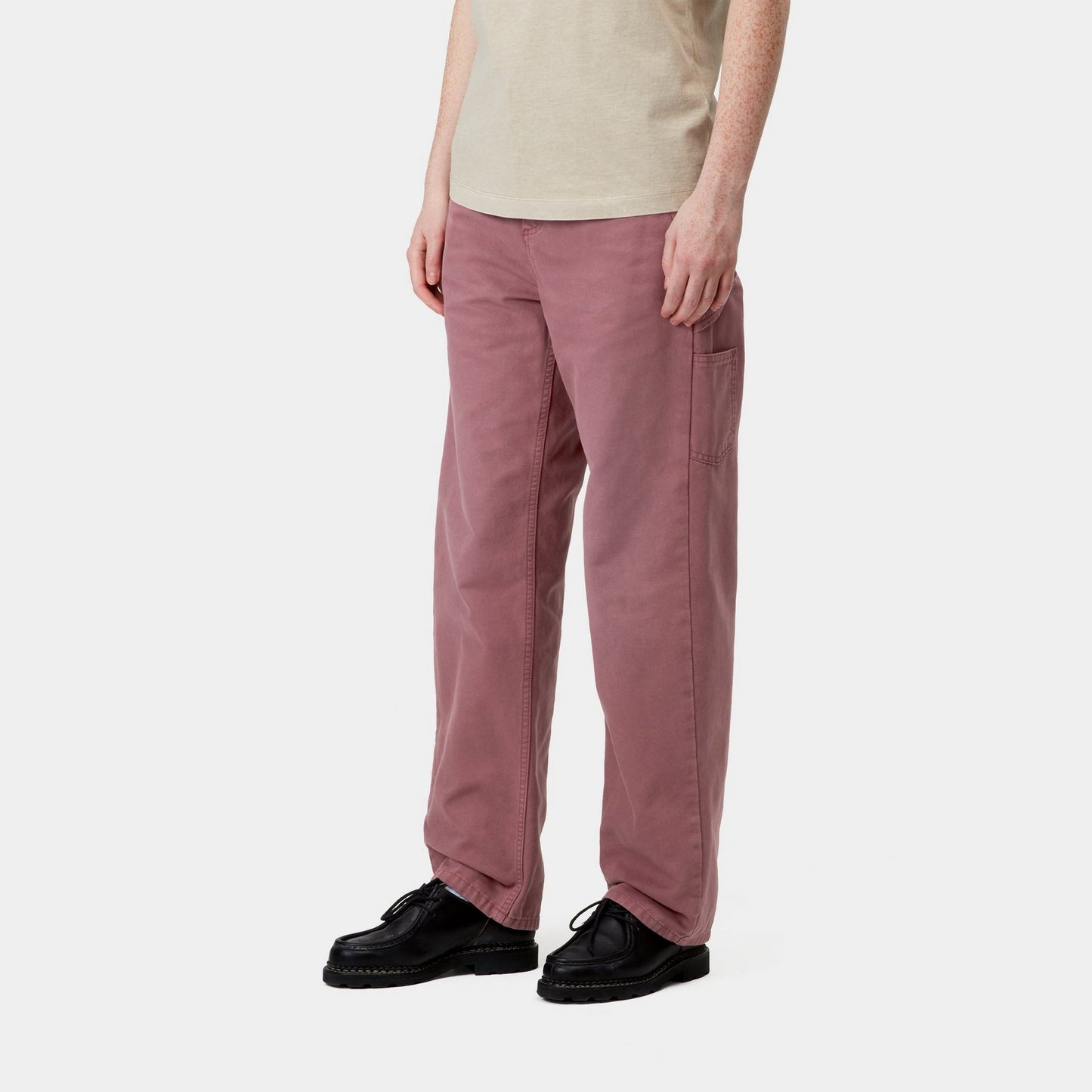 Pierce Pant Straight | Dusky Pink (stone canvas)