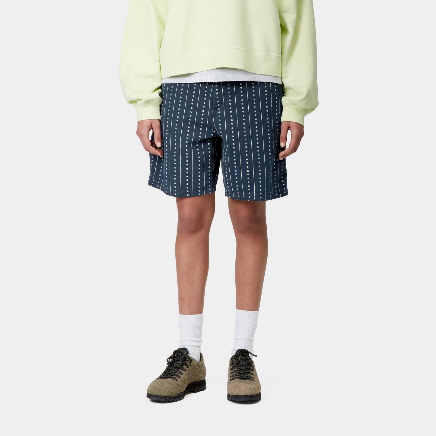 Women's Drewe Short | Ink / Natural Heart C Pinstripe