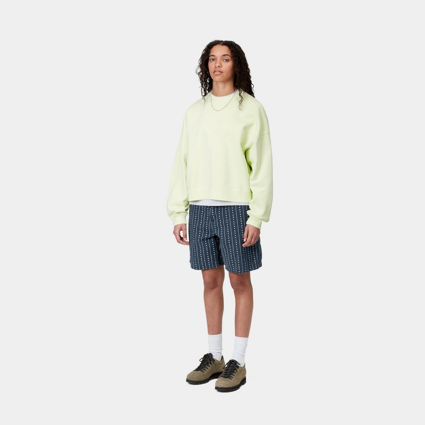 Women's Drewe Short | Ink / Natural Heart C Pinstripe