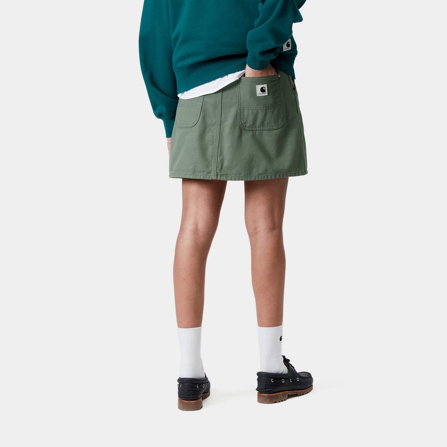 Maeve Double Knee Skirt | Park (stone washed)