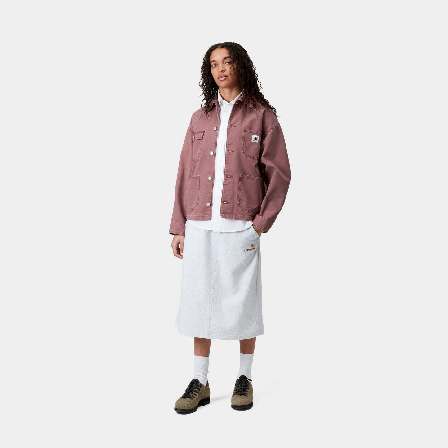 Women's OG Michigan Coat (Spring) - Stone Canvas | Dusky Pink / Dusky Pink