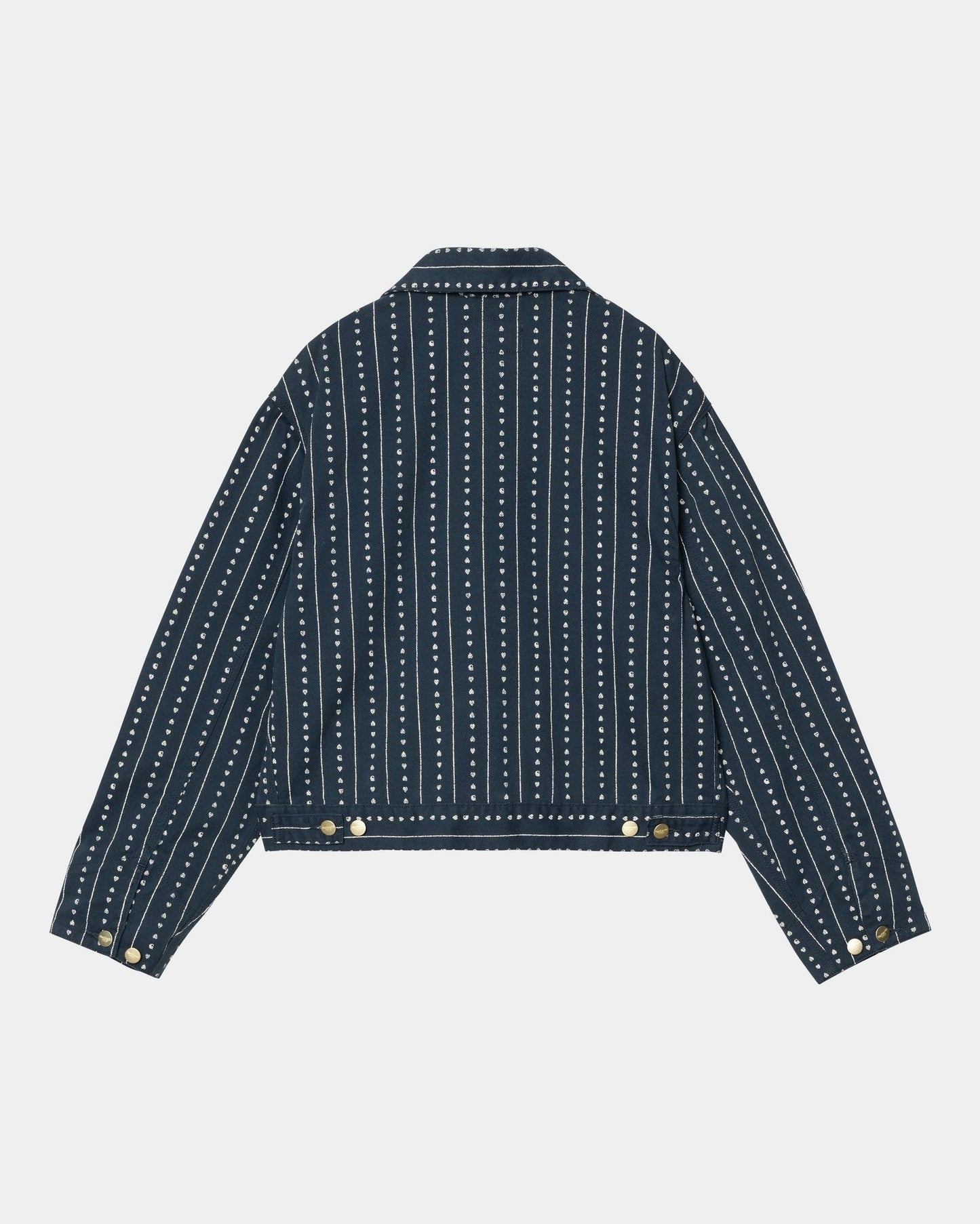 Women's Drewe Jacket | Ink / Natural Heart C Pinstripe