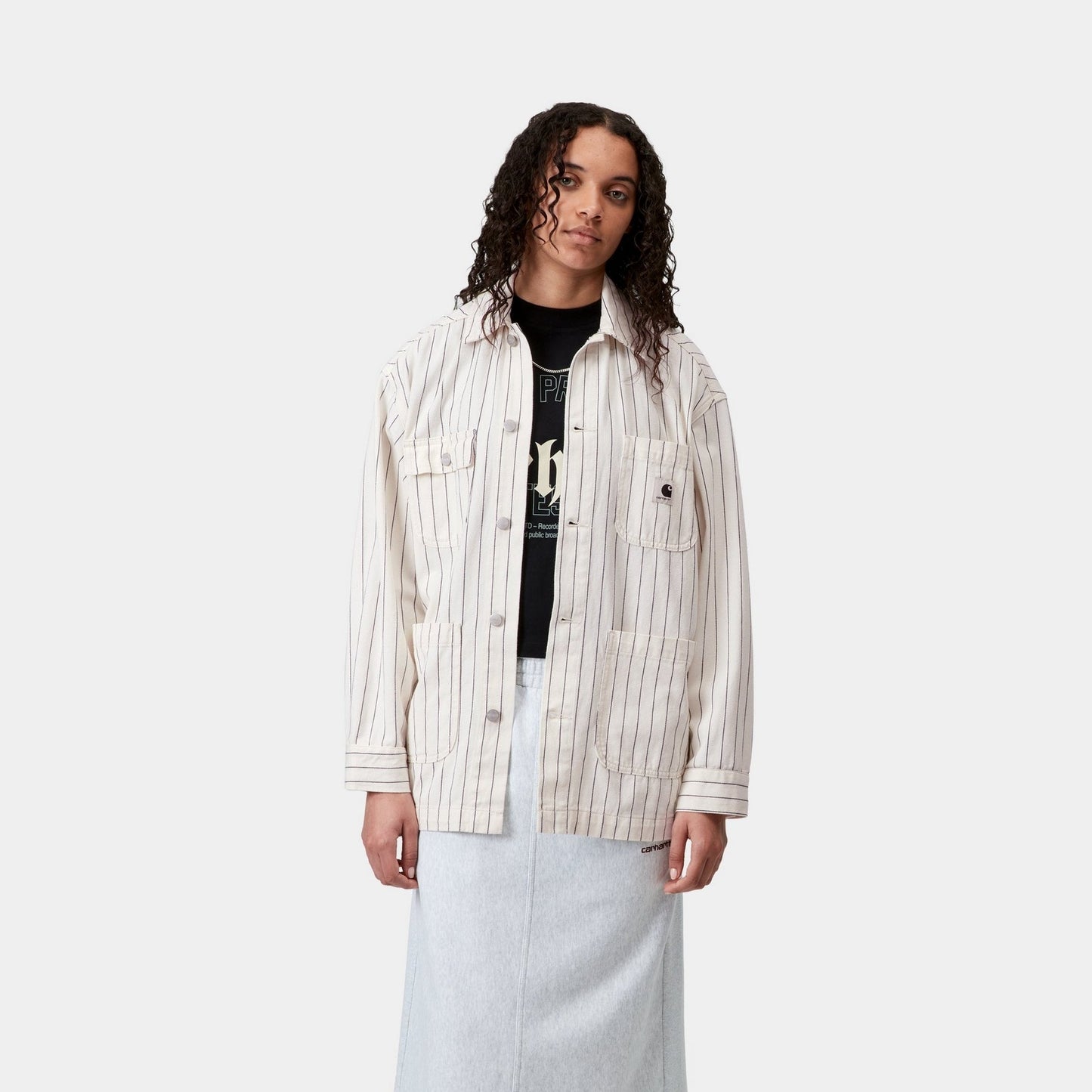 Women's Hendry Coat | Wax / Dark Navy Seaton Stripe